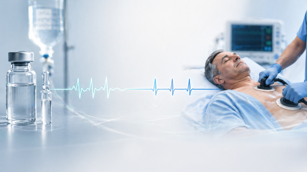 Cardioversão elétrica x farmacológica